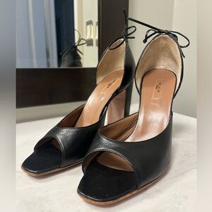 ALAÏA Black Open-Toe Women's Heels